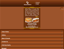 Tablet Screenshot of chandpalacerestaurant.com